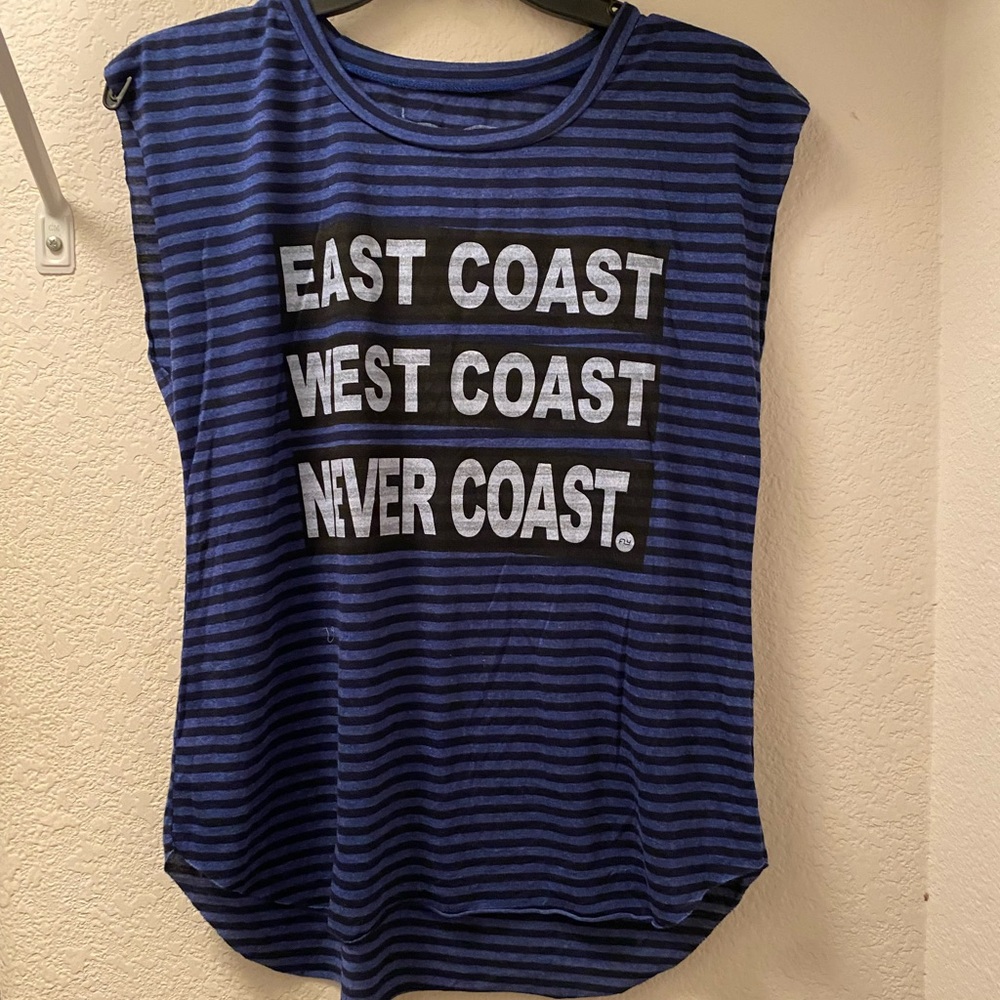 east coast stripped tee shirt